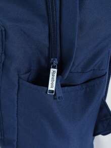 Reebok Sports Bag Sports Storage Carrying Compartments Portable Logo Versatile Lightweight Gym Travel Daily Outing Commuting 570010-2230-30 - Navy Blue - View 4