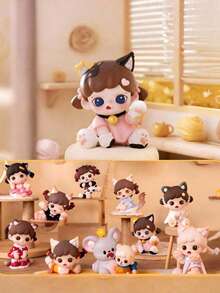 POKOJA LAND Série Irmã Caixa Cega de Boneca DIY de Segunda Criação com Grãos Fofos, Decorações Sazonais, Esculturas Interessantes, Bonecas de Arte, Colecionáveis de Mão, Pequenas Estátuas, Fãs de Animação, Amantes da Primavera ao Verão - Multicolorido - Visão 13