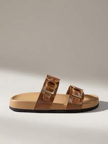 Solecia Women Flats - Brown - View 1