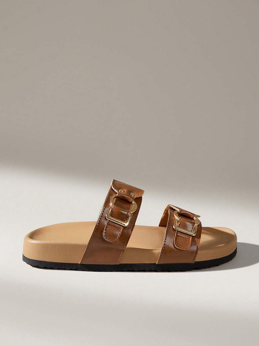 Solecia Women Flats - Brown - View 1