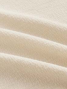 HIMLAND Áo sơ mi nam dáng rộng, màu trơn, cài nửa khuy. - Màu Khaki - Xem 3