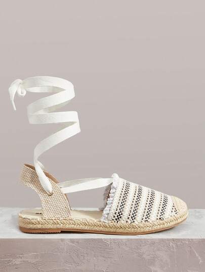 Styleloop Zapatos de pescador a rayas antideslizantes y ligeros, mocasines planos para mujer, tacones de cuerda, esencial para vacaciones, estilo bohemio, festival de música, atuendo de fiesta, estilo retro americano