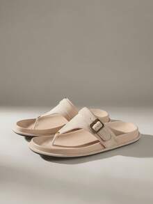 Solecia Ladies Commuter Fashion Versatile Daily Travel Casual Sandals Summer Shoes - Off-white - View 2