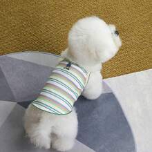 PETSIN Quần áo thú cưng mùa xuân mới, đồ dùng cho thú cưng, quần áo cho thú cưng, áo ba lỗ cho chó, áo thun cho mèo, trang phục cho gấu bông, trang phục cho động vật nhỏ, áo ba lỗ thường ngày mát mẻ, quần áo cho chó, quần áo cho mèo, áo ba lỗ hai mùa xuân hè mới. - Nhiều màu - Xem 16