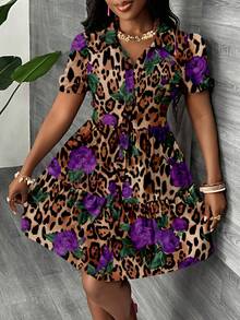 Slaydiva Casual Minimalist Women Mini Dress, Suitable For Summer - Multicolor - View 3