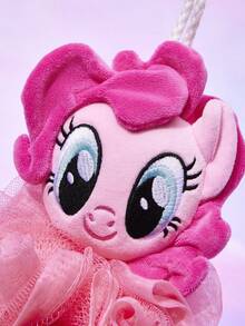 My Little Pony X SHEIN Bộ cọ tắm hình ngựa hoạt hình dễ thương, bông tắm và vợt mút siêu mềm có thiết kế ngộ nghĩnh, kích thước lớn và kèm dây treo, rất lý tưởng cho việc tắm rửa. - Hồng - Xem 4