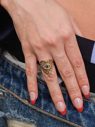 Glisma Damen Einzelring, Premium/Old Money/Klassisch, Sexy/Vintage, für Mutter/Frauen/Mädchen, Sommer/Strand/Abschlussball/Party, 18 Karat vergoldet