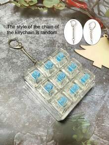 1pc Stress Relief Keyboard Keycap Pendant - Multi-Color Options, With Keyring, Suitable For MechanicalKeyboards Great Gift For Valentine's Day And FashionAccessory - Multicolor - View 9