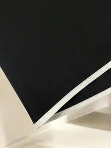 Franclia Bộ đồ nữ màu đen trắng phối nơ thanh lịch, tối giản, thích hợp cho công sở, gồm 2 món. - màu đen - Xem 4