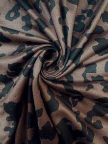 Resyla Women's Spring/Summer New Arrival Leopard Print Round Neck Asymmetrical Hem Fitted Camisole - Multicolor - View 3