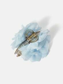 MOTF PREMIUM 女士时尚优雅3D花朵发夹 - 藍色 - 查看 8