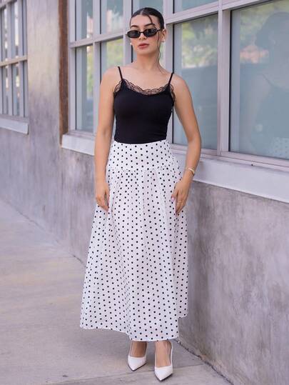 Andrea Bello 女士休闲圆点印花裙