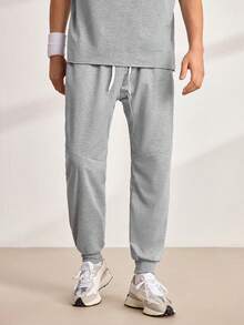 Driftmere 男式休闲条纹慢跑裤 - 淺灰色 - 查看 3