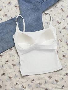 Tseoso Bộ 2 áo hai dây nữ gân sọc có đệm ngực tích hợp (Trắng & Đỏ) - Áo tank top đa năng thoải mái cho mùa hè và mọi mùa, kiểu dáng mềm mại, ấm áp, thanh lịch, hoàn hảo cho nhà, trường học, thể thao, phòng tập, dạo phố, lễ hội âm nhạc và là món quà ý nghĩa nhân Ngày của Mẹ. - màu đen - Xem 3