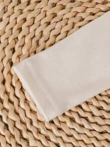 SHEIN Bộ áo liền quần và quần in hình khủng long cho trẻ sơ sinh - Màu Khaki - Xem 8