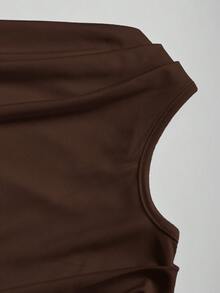 Sweetra Conjunto de blusa elegante, ligera y cómoda con volantes asimétricos en el hombro, versátil para mujer - Multicolor - Ver 6