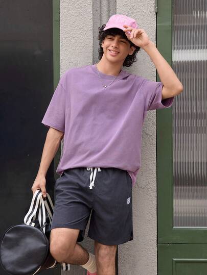 Open Phase 超大复古水洗棉质 T 恤，270 克，Dune 品牌，春夏