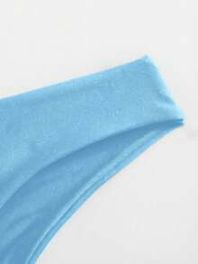 Swim Basics Women's Solid Color Sexy Bikini Bottom - Baby Blue - View 3