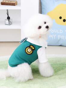 PETSIN Quần áo cho chó, quần áo cho mèo, bộ đồ cho thú cưng hai chân, quần áo đôi, váy sơ mi mới đầu mùa xuân, quần áo cho chó, quần áo cho mèo, quần áo cho động vật, quần áo mùa xuân cho chó, quần áo mới cho động vật nhỏ kiểu Châu Âu và Mỹ. - Nhiều màu - Xem 7