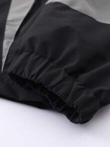 Manfinity Hypemode Chaqueta casual de manga larga con contraste de color para hombre - Negro - Ver 4