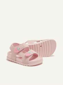 Cozy Pixies 1 Đôi dép xăng đan đế mềm nhẹ, đa năng, họa tiết dâu tây, thích hợp cho bé gái đi biển, du lịch nghỉ mát. - Hồng - Xem 7