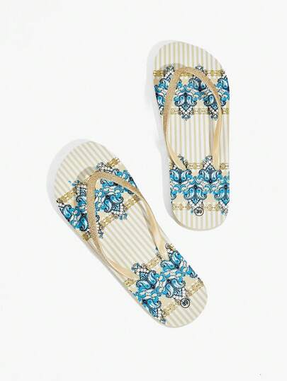 Grefit Dép xỏ ngón nữ kiểu retro họa tiết Paisley, dép xỏ ngón trang trí Gretel, dép xỏ ngón ngoài trời thời trang phối màu PVC, thích hợp cho kỳ nghỉ hè, tựu trường mùa xuân, sinh viên đại học, mùa xuân, kỳ nghỉ xuân, lễ Phục sinh, giải trí, đi biển, ngày lễ tình nhân, cả trong nhà và ngoài trời.