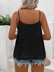 EMERY ROSE Plus-Size Knitted Casual Summer Halter Tops And Vests - Black - View 2