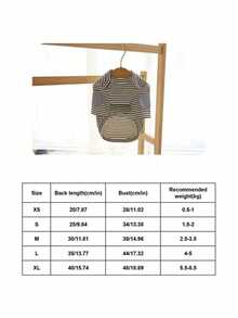 PETSIN Ropa para mascotas: Sudaderas a rayas para osos de peluche, bichones, Yorkshire Terriers, caniche y perros pequeños (para perros y gatos) - Multicolor - Ver 25