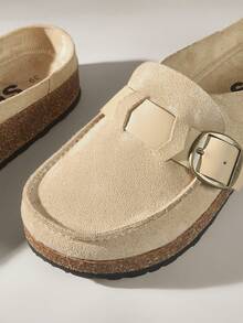 Solecia Ladies Fashion Flats Vacation Summer Spring Easter - Khaki - View 4