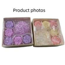6 Pieces /Set Of Peony Scented Candles, Lavender Fragrance, Rose Fragrance, Home Decoration, Valentine's Day Gift, Wedding Decoration, Party Table Decoration, Candle Ornaments On The Table, Christmas Gift, Gift For Friends, Suitable For Any Occasion: Christmas, Birthday, Mother's Day, Father's Day, Anniversary Gift, Thanksgiving, Valentine's Day - Multicolor - View 16