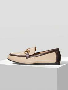 MOTF PREMIUM WOMEN'S COMFORTABLE CASUAL SQUARE TOE FLATS, FOR NEW YEAR HOLIDAY, SPRING SHOES SPRING BREAK EASTER FOR CHRISTMAS SPRING SHOES - Apricot Brown - View 3