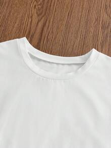 Men's White Short-Sleeve T-Shirt By SWAVVY, Summer - 白色 - 查看 7