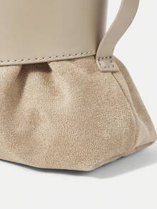 SHECARRY Ladies' Stylish Soft Clutch Bag With Belt Buckle Details, Exquisite Daily Matching - Apricot - View 6