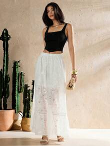 SHEIN Forever 21 Áo camisole denim wash vintage gợi cảm phong cách Y2K đa năng - màu đen - Xem 3