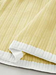 Ellegaria. 新款春秋季性感修身优雅淑女风高品质针织毛衣连衣裙 - 淡黃色 - 查看 5