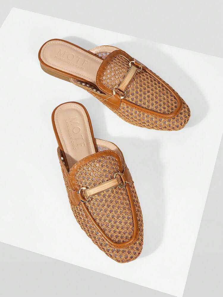 BUCKLE SIMPLE AND GENEROUS FASHION VERSATILE LEISURE WORKPLACE COMMUTE EMPTY WOMEN FLAT SHOES