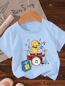 Áo thun ngắn tay cổ tròn in hình động vật hoạt hình dành cho bé gái tuổi teen, thích hợp mặc mùa hè. - trắng - Xem 8