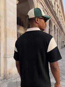 EGENSIO 男士休闲日常Polo衫 - 彩色 - 查看 4