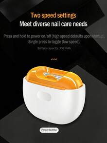 Portable Electric Nail Clipper - Automatic Nail Trimmer & Polisher, Anti-Pinch Design For Kids & Elderly, Quiet Operation Nail Care Device - Multicolor - View 2
