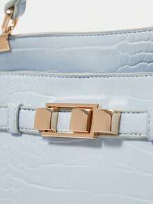 SHECARRY Women's Fashionable Versatile Minimalist Shoulder Bag & Handbag - Baby Blue - View 6