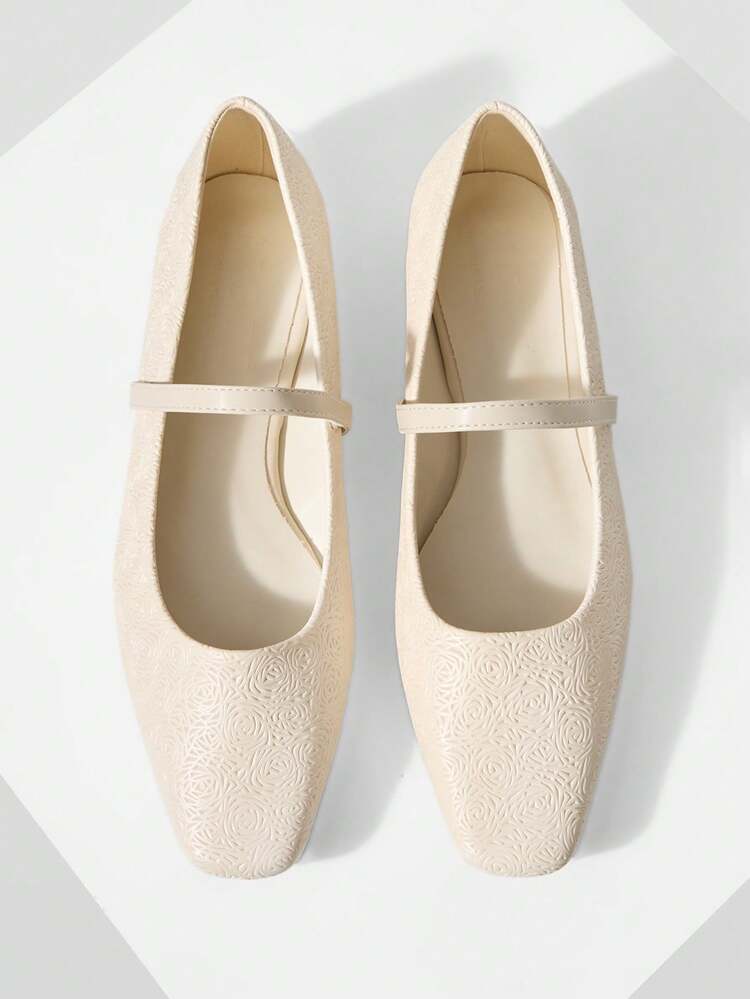 HALLOWEEN COMFORTABLE MINIMALIST SQUARE TOE MARY JANE FLAT SHOES FOR WOMEN, VERSATILE SPRING SHOES