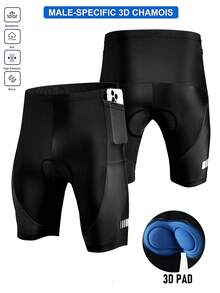 Gym Rark Pantalones cortos de ciclismo y fitness casuales con bolsillos de color contrastante para hombres, color negro, gimnasio - Negro - Ver 1