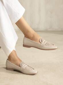 MOTF GIÀY BỆT ĐƠN GIẢN CHO NỮ - Màu be - Xem 6