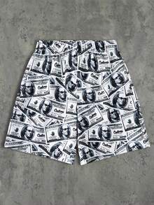 SHEIN 1件青少年男童梭织休闲短裤，火焰字母印花图案，FireSpring Wear品牌；青少年男童服装；青少年男童外套，春季返校季 - 彩色 - 查看 7