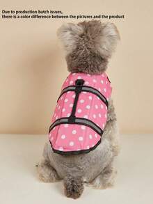 BONAPET 夏季宠物高浮力可调节救生衣，猫狗泳装 - 淺粉色 - 查看 6