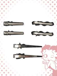 Betty Boop | ROMWE Jepit Rambut Motif Kartun Bentuk Bintang Lima, Isi 6 Buah - MultiWarna - View 4