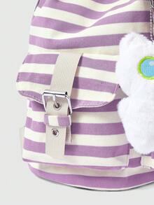 Mochila Casual Versátil, Impermeable y Portátil para Viajes al Aire Libre - Morado - Ver 6