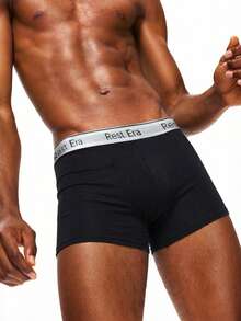 5pcs/Pack Men's Letter Print Boxer Briefs - Multicolor - View 6