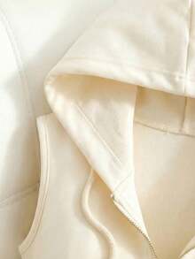 Resyla Bộ áo liền quần không tay có mũ trùm đầu màu đào, trang phục thường ngày cho nữ, trang phục đi nghỉ mát cho nữ, áo liền quần màu trắng, trang phục đi nghỉ hè. - Màu be - Xem 4