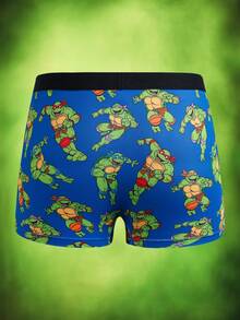 TEENAGE MUTANT NINJA TURTLES | SHEIN 男童卡通印花休闲舒适平角内裤 - 綠色 - 查看 10